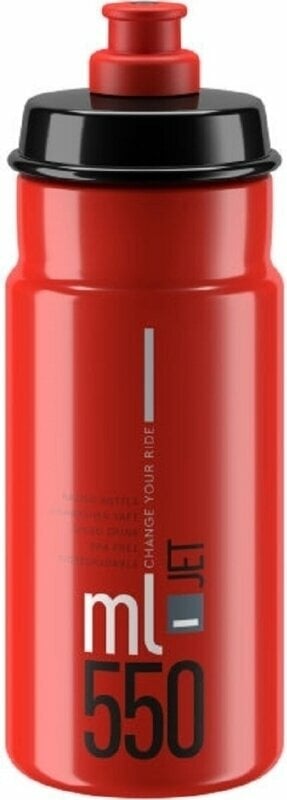 Bouteille de vélo Elite Jet Bottle Red 550 ml Bouteille de vélo