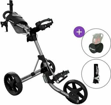 Ročni voziček za golf Clicgear Model 4.0 Deluxe SET Matt Silver Ročni voziček za golf - 1