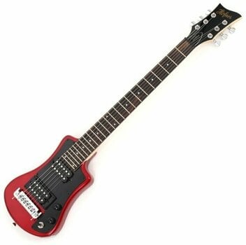 Elektromos gitár Höfner Shorty Deluxe Red - 1