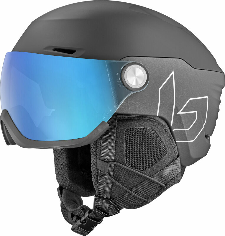 Ski Helmet Bollé V-Ryft Pure Black Coal Matte L (59-62 cm) Ski Helmet