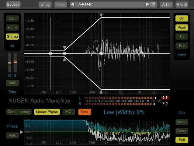 Updatări & Upgradări Nugen Audio  Monofilter > Monofilter V4 UPGRADE (Produs digital)