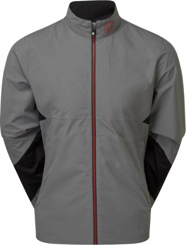 Waterproof Jacket Footjoy HydroLite X Mens Jacket Charcoal/Black/Red M