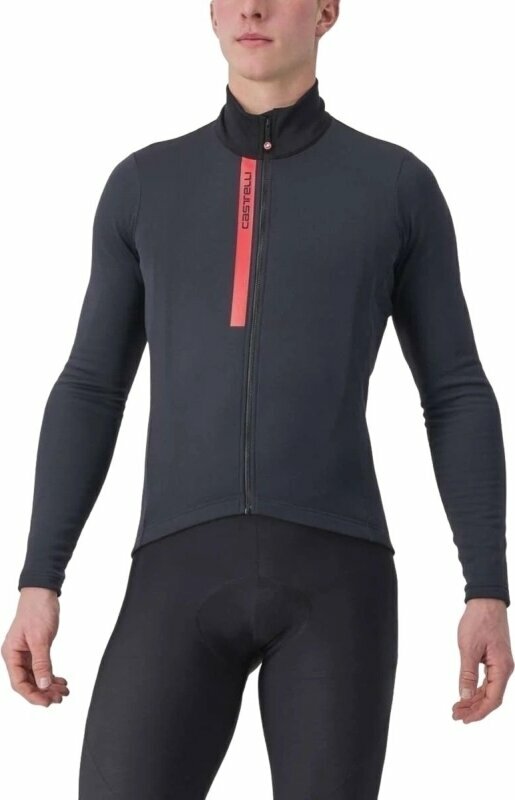 Велосипедна тениска Castelli Entrata Thermal Jersey Джърси Light Black XL