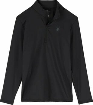 T-shirt/casaco com capuz para esqui Spyder Mens Prospect 1/2 Zip Black L Ponte - 1
