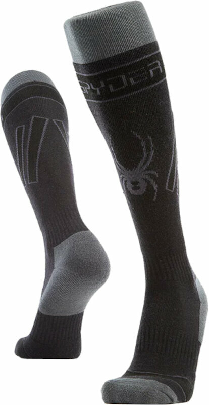 Smučarske nogavice Spyder Mens Omega Comp Ski Socks Black M Smučarske nogavice