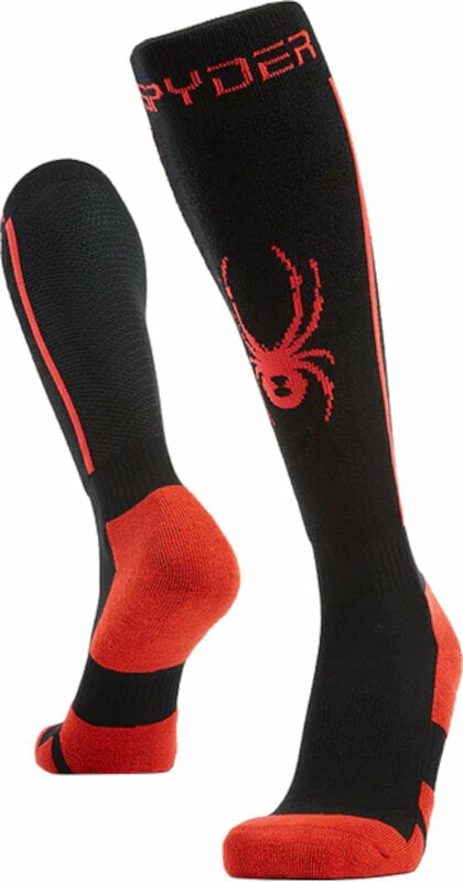 Ski Socks Spyder Mens Sweep Ski Socks Black XL Ski Socks