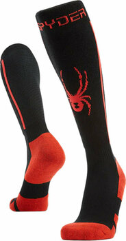 Ski Socks Spyder Mens Sweep Ski Socks Black XL Ski Socks - 1