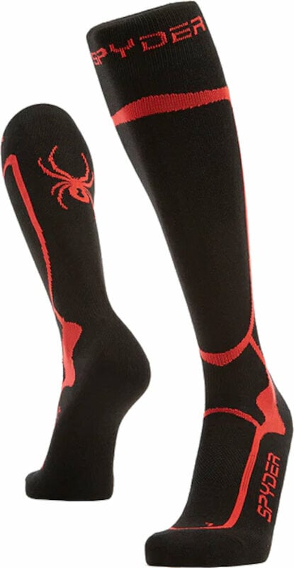 Chaussettes de ski Spyder Mens Pro Liner Ski Socks Black M Chaussettes de ski