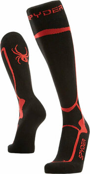 Ski Socks Spyder Mens Pro Liner Ski Socks Black M Ski Socks - 1