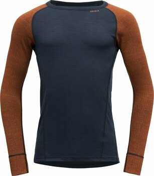 Thermo ondergoed voor heren Devold Duo Active Merino 205 Shirt Man Flame/Ink S Thermo ondergoed voor heren - 1