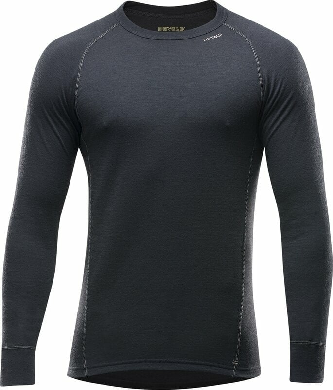 Thermo ondergoed voor heren Devold Duo Active Merino 205 Shirt Man Black S Thermo ondergoed voor heren