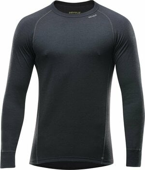 Thermo ondergoed voor heren Devold Duo Active Merino 205 Shirt Man Black S Thermo ondergoed voor heren - 1