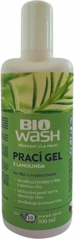 Vaskemiddel til tøj BioWash Washing Gel for Wool Rosemary/Lanolin 300 ml Vaskemiddel til tøj