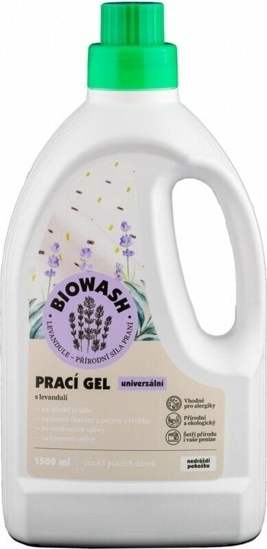 Laundry Detergent BioWash Washing Gel Universal Lavender 1,5 L Laundry Detergent