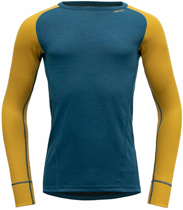 Termounderkläder Devold Duo Active Merino 205 Shirt Man Flood/Arrowwood XL Termounderkläder