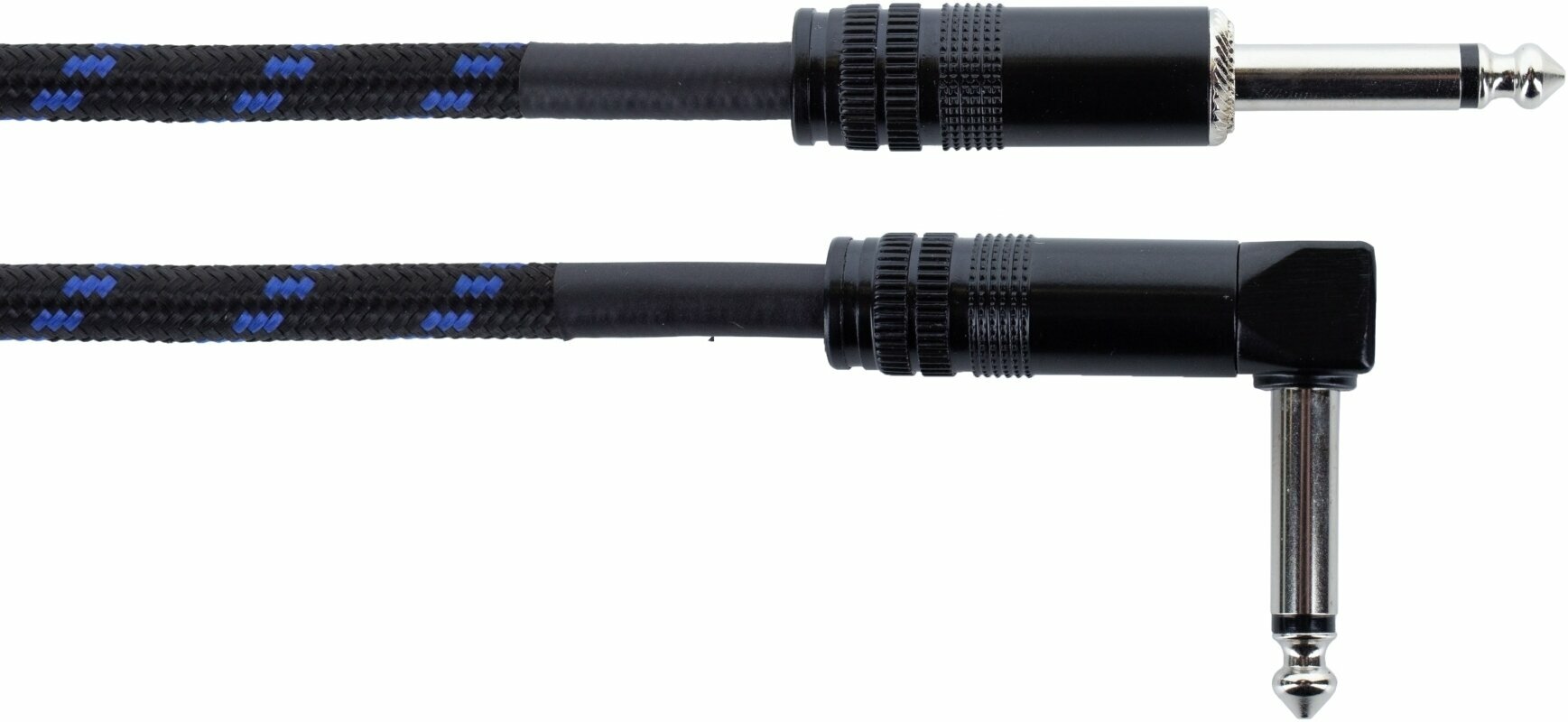 Nástrojový kabel Cordial EI 3 PR-TWEED-BL Modrá 3 m Rovný - Lomený