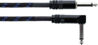 Instrument Cable Cordial EI 3 PR-TWEED-BL 3 m Straight - Angled Instrument Cable