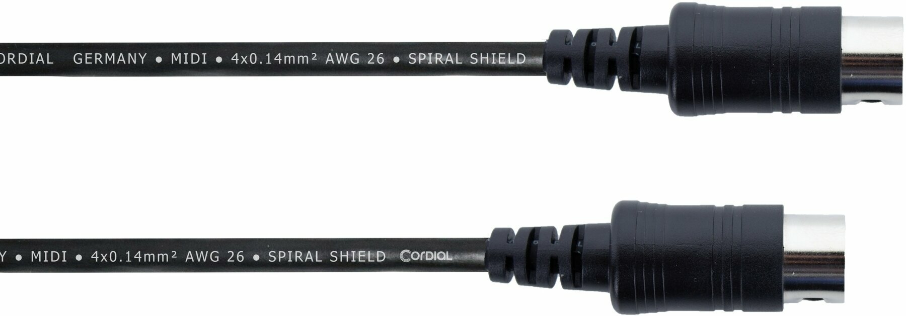 MIDI-kabel Cordial ED 0,5 AA Zwart 0,5 m