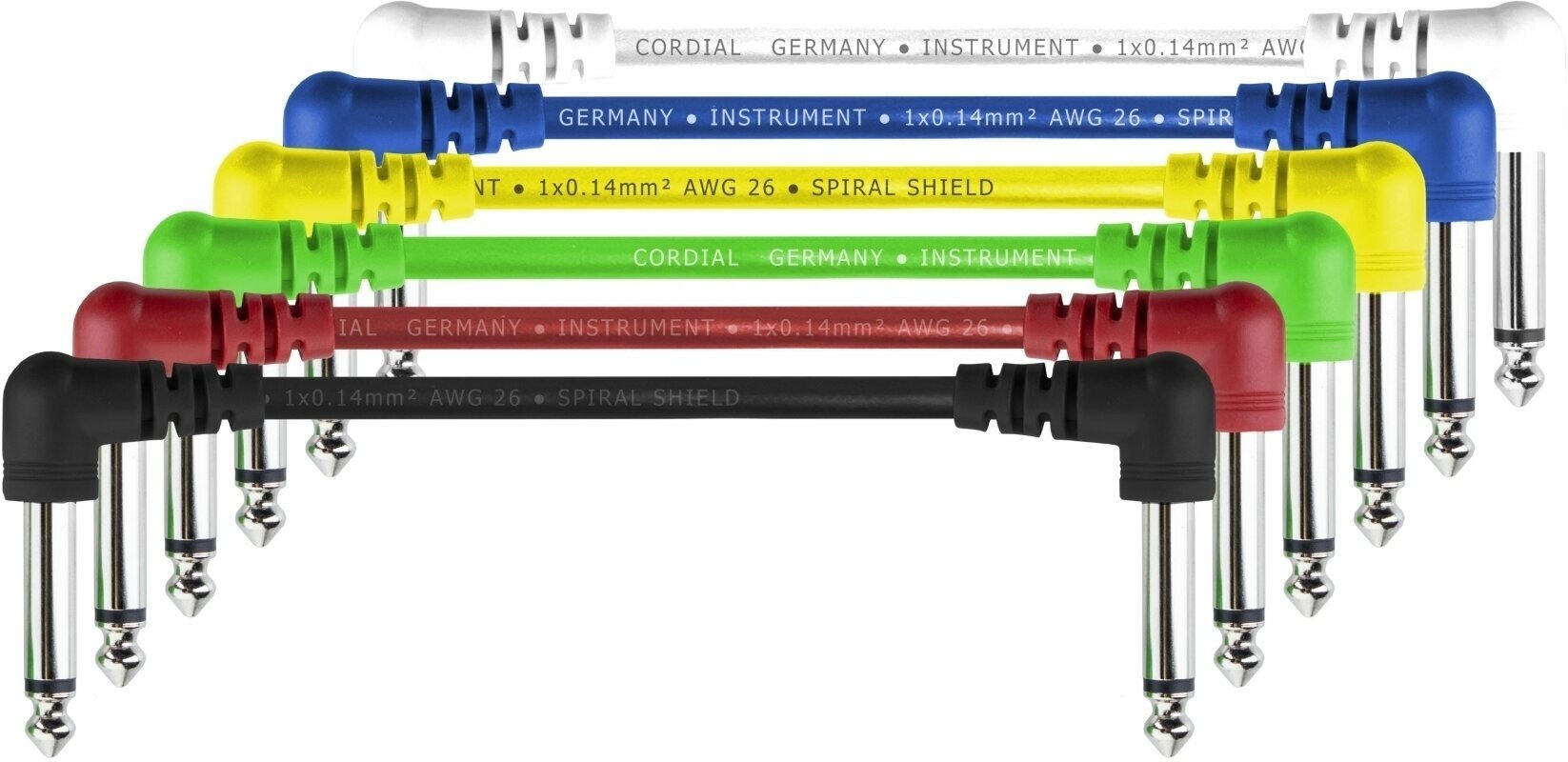Verbindingskabel / patchkabel Cordial EI Pack 2 Multi 30 cm Gewikkeld - Gewikkeld