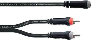 Audiokabel Cordial EY 0,3 YCC 0,3 m Audiokabel