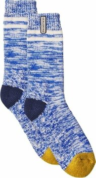 Calzini ciclismo Sealskinz Thwaite Bamboo Mid Length Twisted Sock Blue/Yellow/Cream S/M Calzini ciclismo - 1