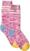 Fietssokken Sealskinz Thwaite Bamboo Mid Length Women's Twisted Sock Pink/Green/Blue/Cream S/M Fietssokken