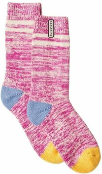 Kolesarske nogavice Sealskinz Thwaite Bamboo Mid Length Women's Twisted Sock Pink/Green/Blue/Cream L/XL Kolesarske nogavice - 1