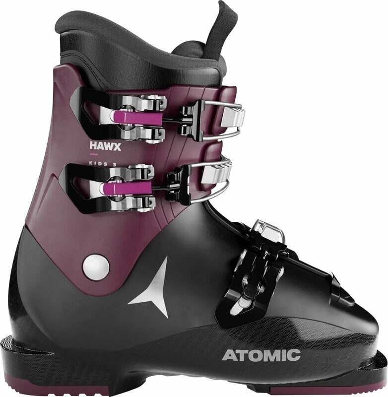 Chaussures de ski alpin Atomic Hawx Kids 3 Black/Violet/Pink 22/22,5 Chaussures de ski alpin