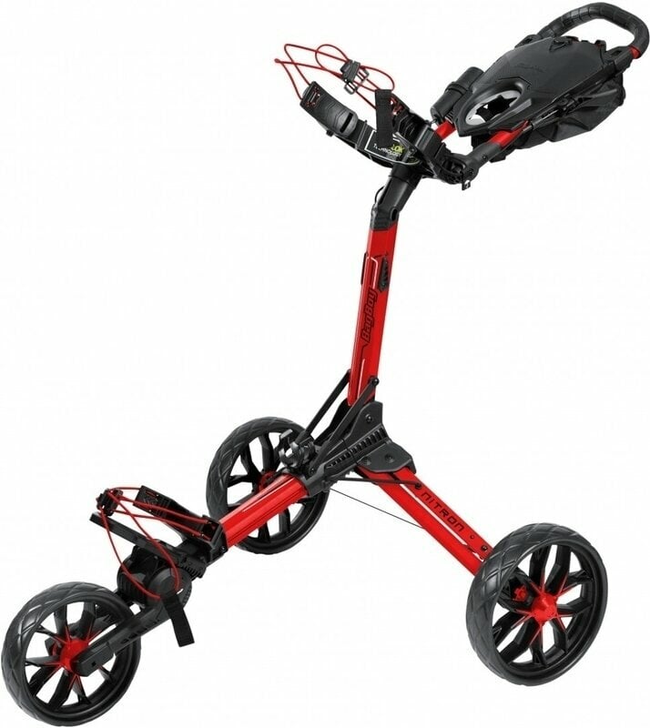 Handmatige golftrolley BagBoy Nitron Red/Black Handmatige golftrolley