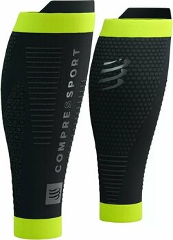 Calf covers for runners Compressport R2 3.0 Flash Black/Fluo Yellow T2 Calf covers for runners - 1