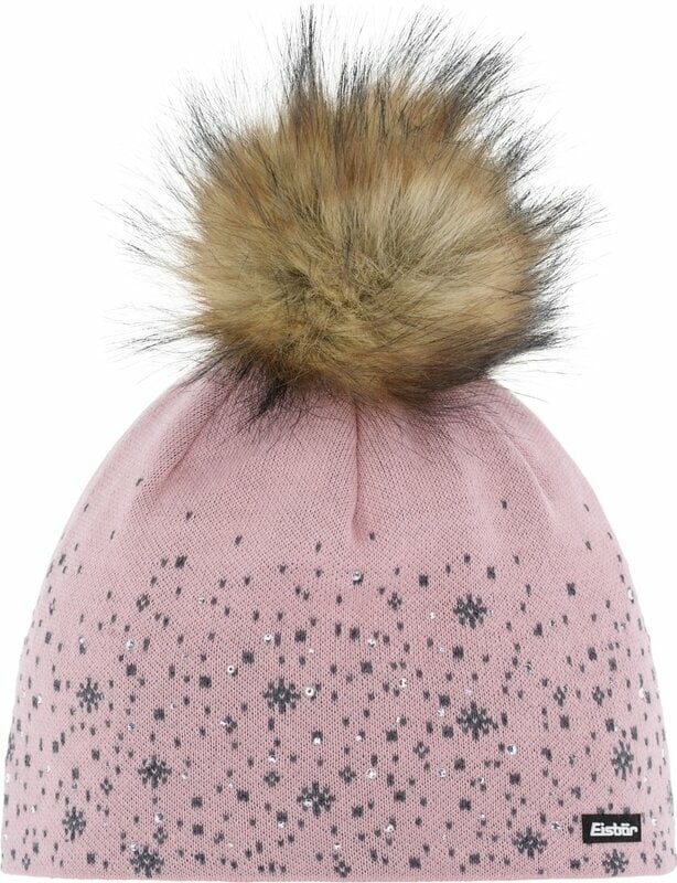 Ski Mütze Eisbär Rana Lux Crystal Beanie Pink Clay/Anthrazit/Beige UNI Ski Mütze