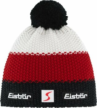 Zimowa czapka Eisbär Star Pompon SP Beanie Dark Grey/Red/White UNI Zimowa czapka - 1