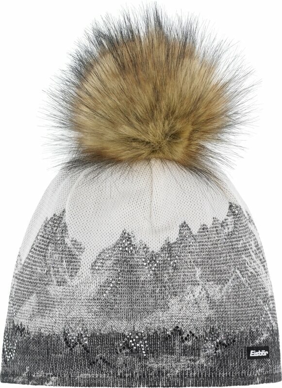 Zimowa czapka Eisbär Draw Lux Crystal Beanie Black/White/Beige UNI Zimowa czapka