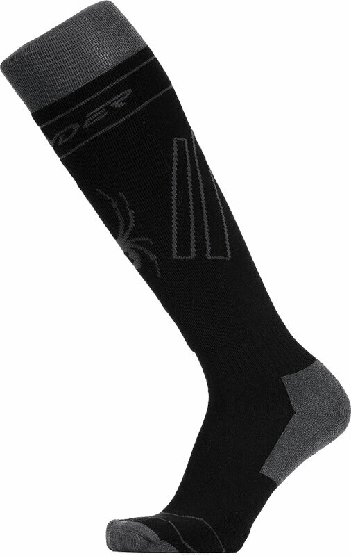 Ski Socks Spyder Mens Omega Comp Ski Socks Black XL Ski Socks