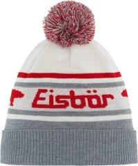 Ski Beanie Eisbär Chani OS Pompon Beanie Grey/White/Red UNI Ski Beanie