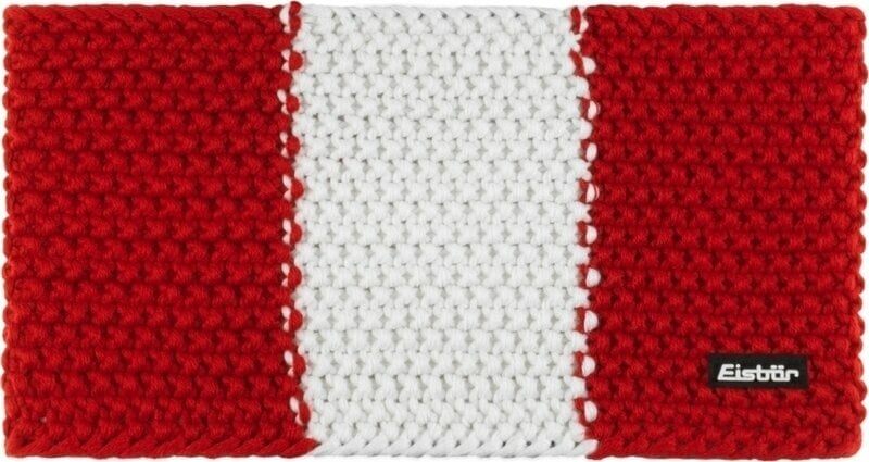 Лента за глава Eisbär Jamie Flag STB Headband Red/White/Red UNI Лента за глава