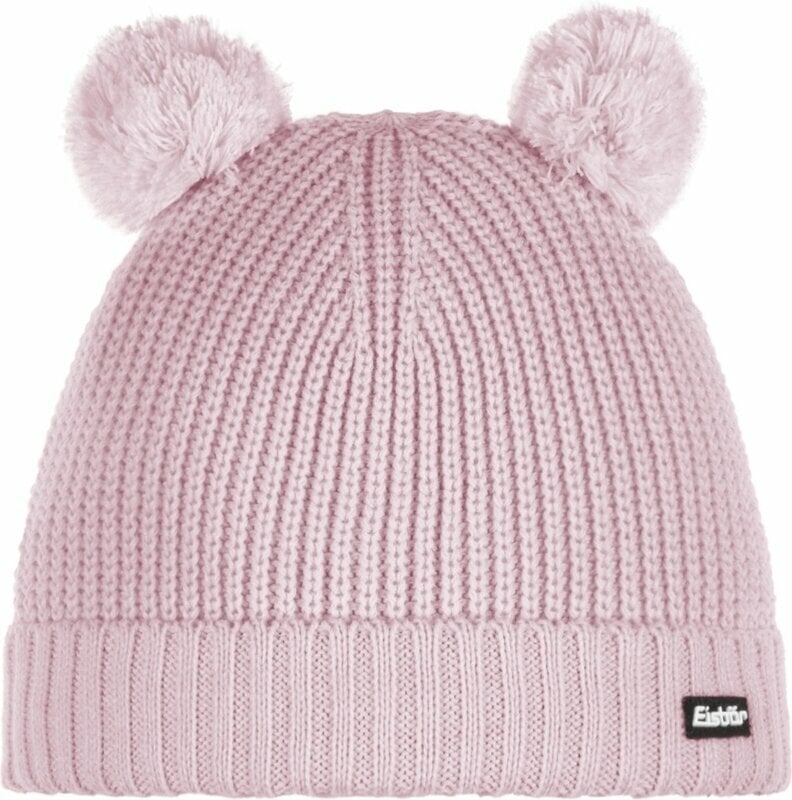 Zimowa czapka Eisbär Ponti Pompon Kids Beanie Pink Clay/Pink Clay/White UNI Zimowa czapka