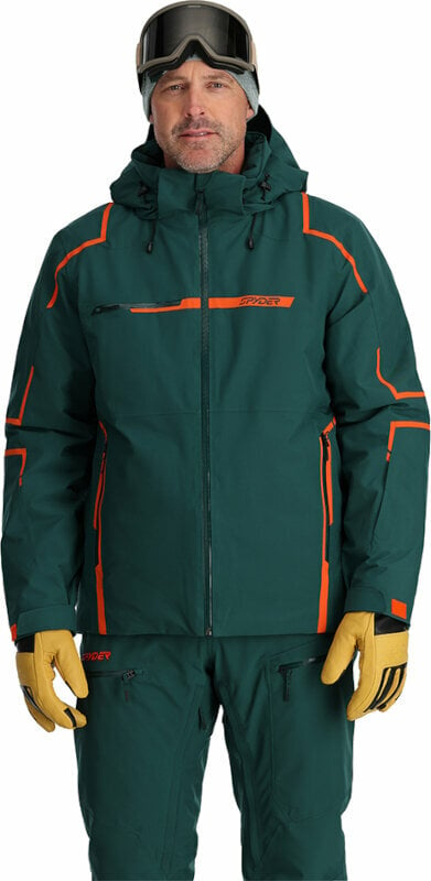 Spyder Mens Titan Ski Jacket Cypress Green S male