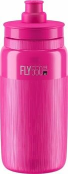 Garrafa de bicicleta Elite Fly Tex Bottle Pink Fluo 550 ml Garrafa de bicicleta - 1