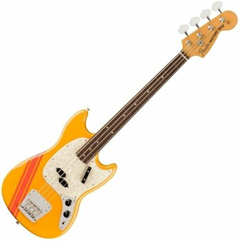 Baixo de 4 cordas Fender Vintera II 70s Mustang Bass RW Competition Orange - 1