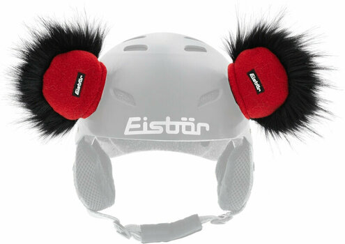 Kask narciarski Eisbär Teddy Ears Black/Red UNI Kask narciarski - 1