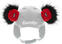 Ski Helmet Eisbär Teddy Ears Black/Red UNI Ski Helmet