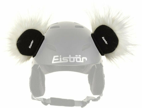 Lyžařská helma Eisbär Teddy Ears White/Black UNI Lyžařská helma - 1