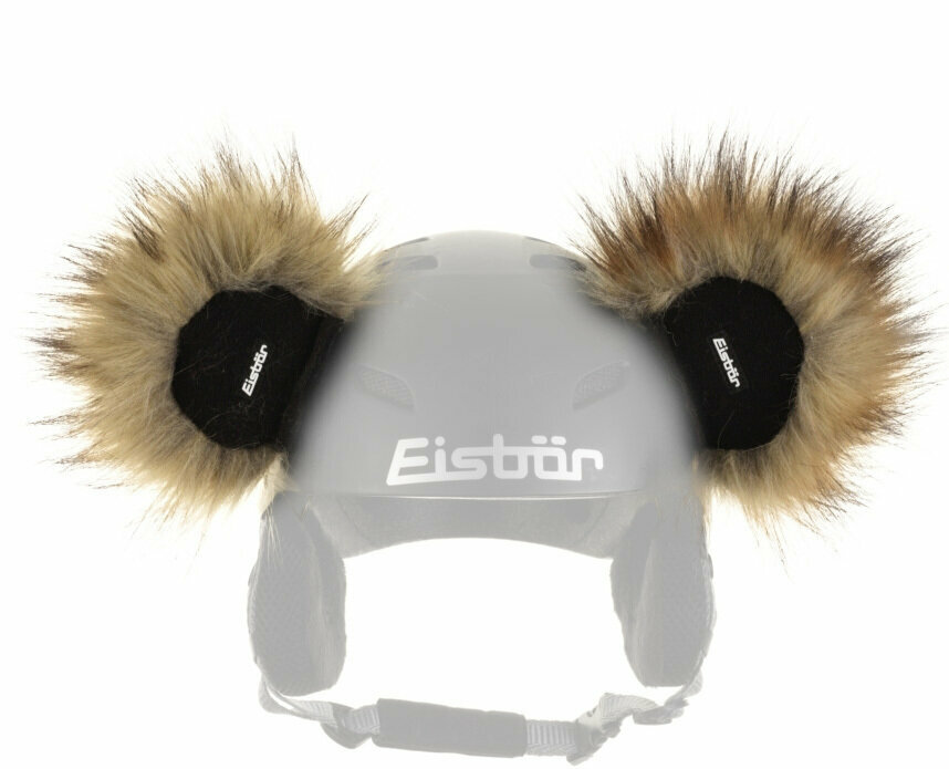 Casque de ski Eisbär Teddy Ears Beige/Black UNI Casque de ski