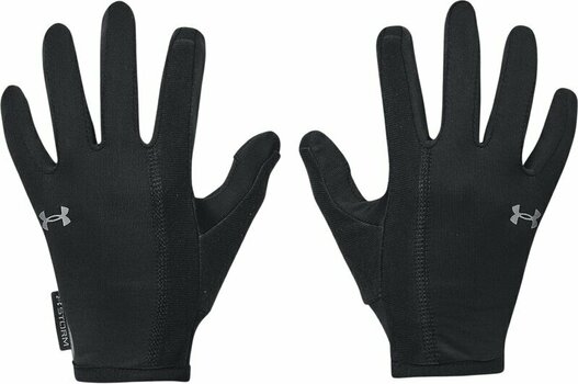 Guantes para correr Under Armour Women's UA Storm Run Liner Gloves Black/Black/Reflective S Guantes para correr - 1