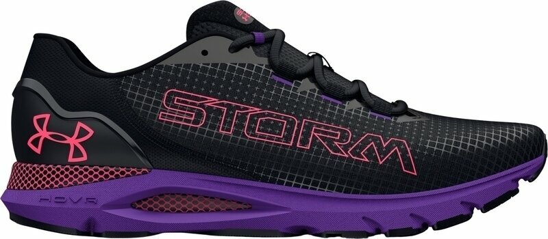 Obuća za trčanje na cesti Under Armour Men's UA HOVR Sonic 6 Storm Running Shoes Black/Metro Purple/Black 41 Obuća za trčanje na cesti