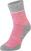 Calcetines de ciclismo Sealskinz Thurton Solo QuickDry Mid Length Sock Pink/Light Grey Marl/Cream M Calcetines de ciclismo