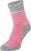 Κάλτσες Ποδηλασίας Sealskinz Thurton Solo QuickDry Mid Length Sock Pink/Light Grey Marl/Cream XL Κάλτσες Ποδηλασίας