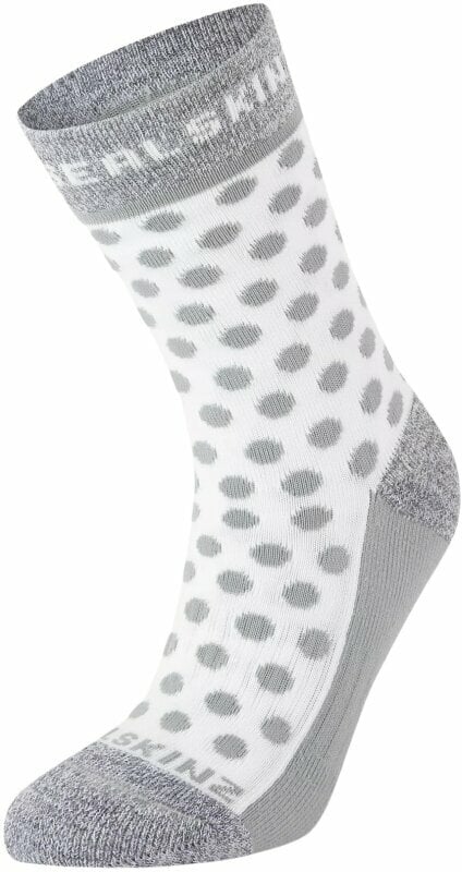Cyklo ponožky Sealskinz Rudham Mid Length Meteorological Active Sock Mint/Cream L/XL Cyklo ponožky