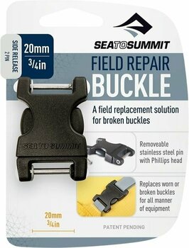 Outdoor Zaino Sea To Summit Side Release Field Repair Buckle with Removable 2 Pin 20 mm Black Outdoor Zaino - 1